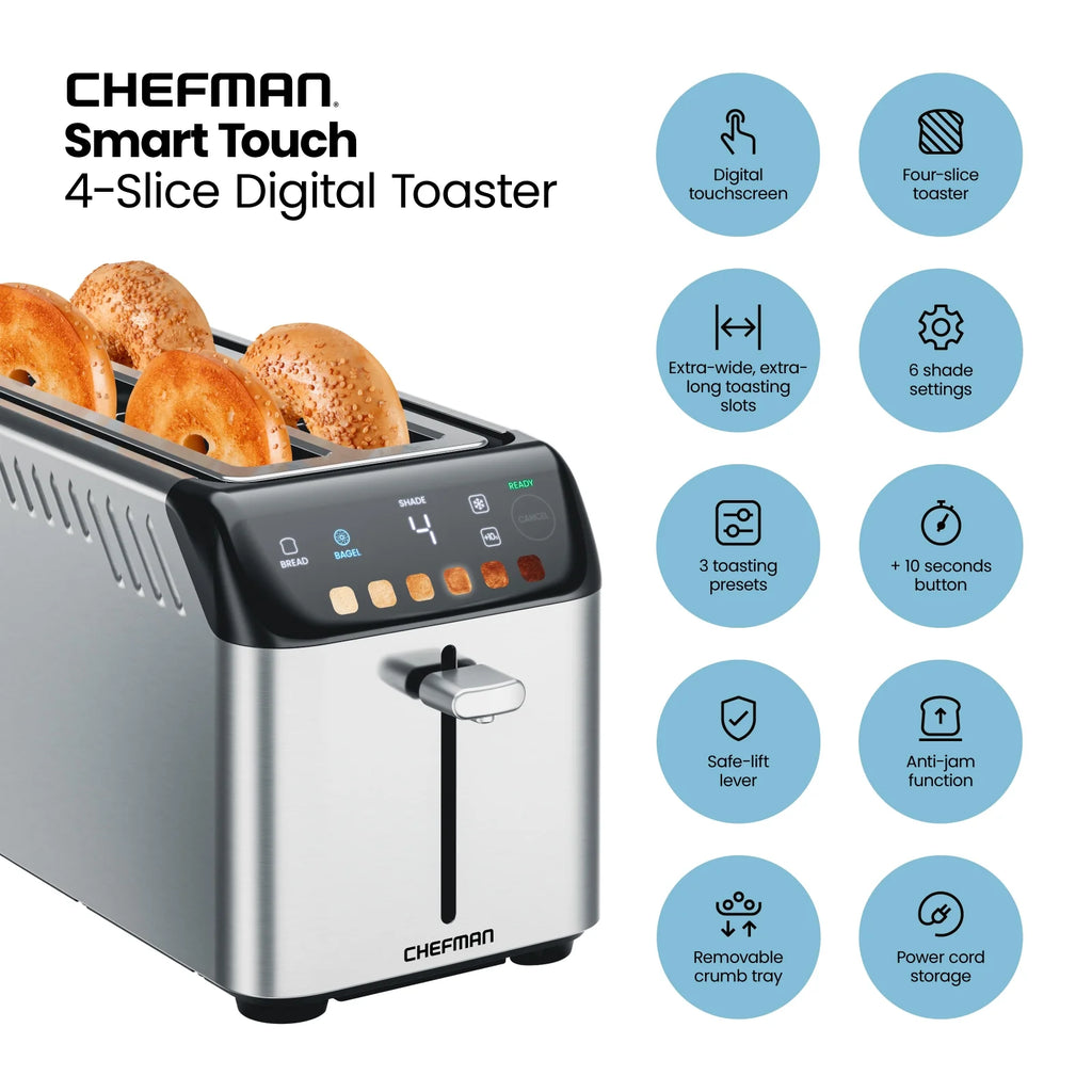 4 Slice Digital Toaster with Extra-Wide Slots N7460