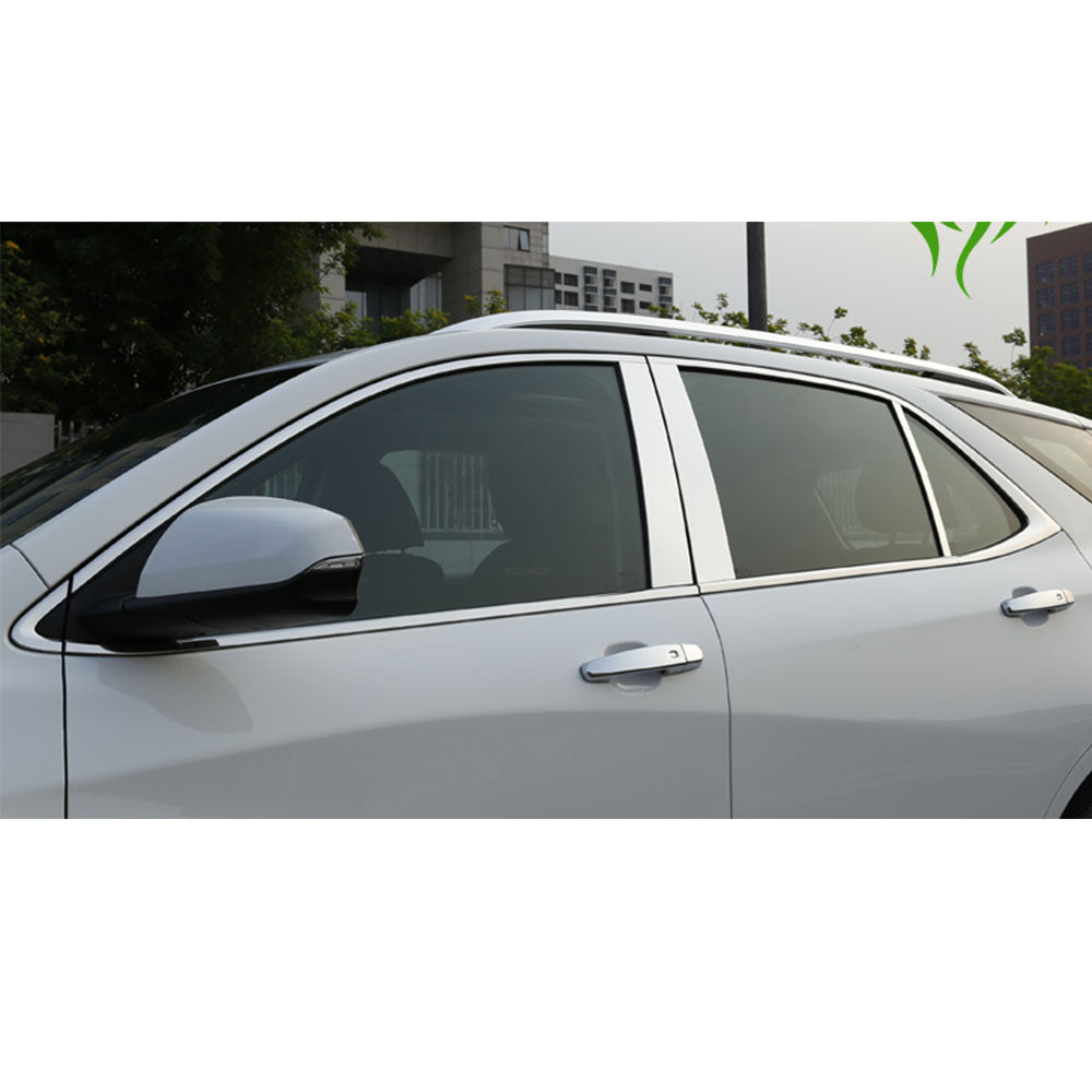 6pcs Chrome Stainless Steel Pillar Post Trims F281832