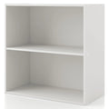 White 2-Tier Wood Bookcase P4462