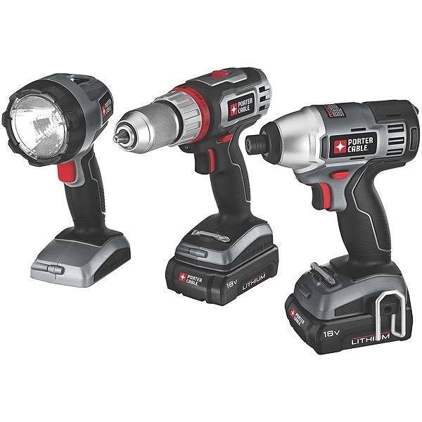 18V Lithium 3 Tool Combo Kit E85302