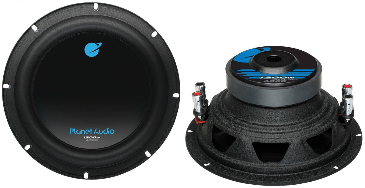 8x22 2400W DVC 4-Ohm Car Subwoofers E75439