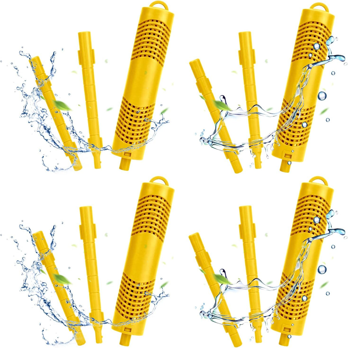 Spa Mineral Stick 4 Pack Hot Tub Filter with 4 Months Lifetime Cartridge Universal (Yellow) Pack of 2 B119083
