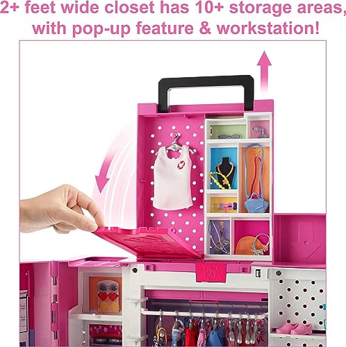 Barbie Dream Closet Playset with 35+ Doll Clothes & Accessories Q2424
