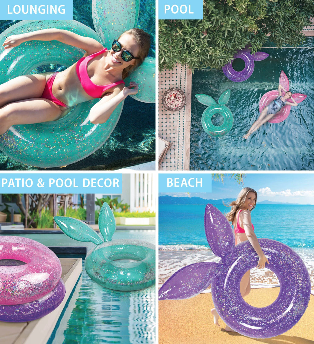 Inflatable Bunny Pool Float Tubes 3 Pack F6468