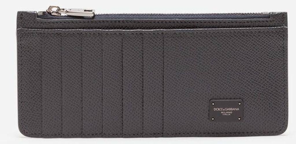 Gray Logo Card Case Z48571