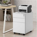 Three Drawer Mobile Metal Lockable File Cabinet Under Desk L9788