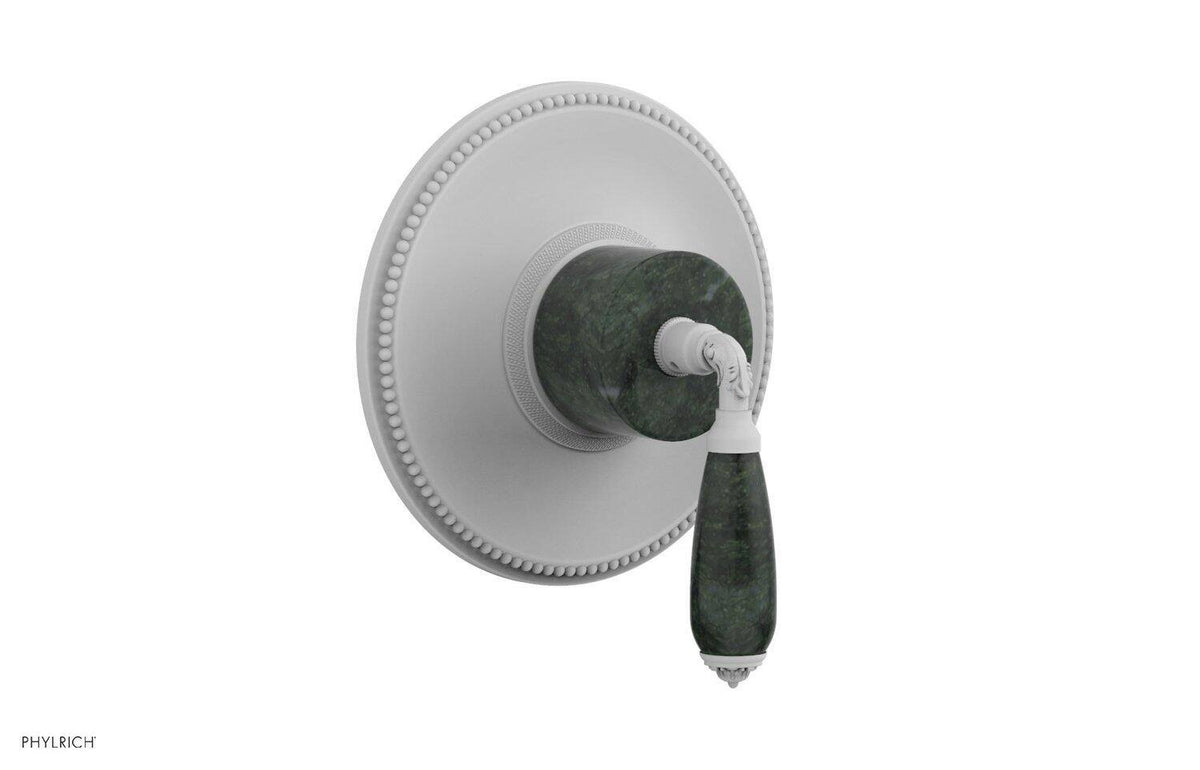 Satin White Thermostat Green Marble V7187