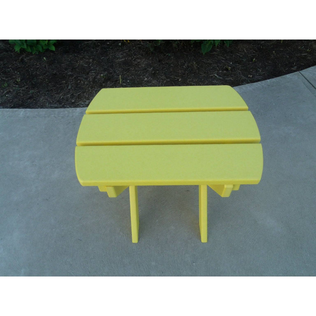 Lime Green Recycled Poly Lumber Folding End Table G378
