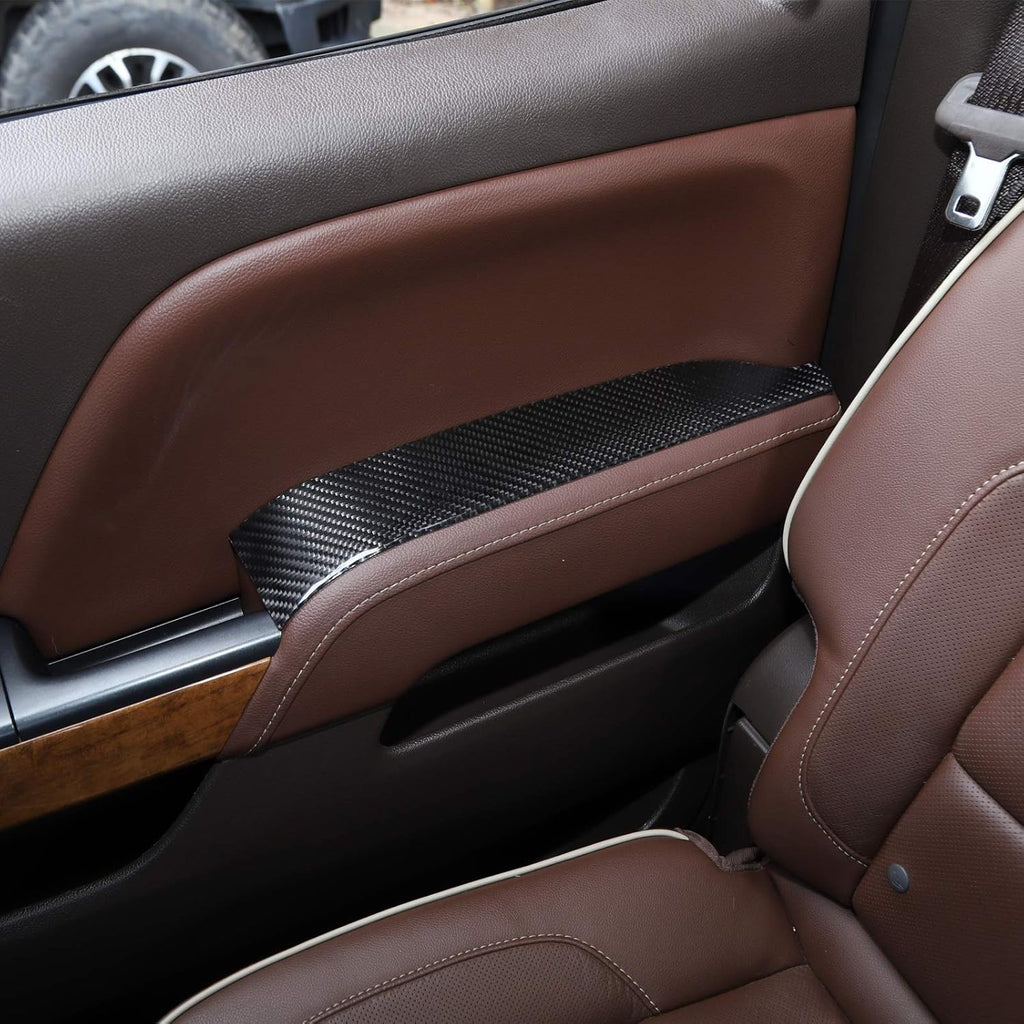 ABS Carbon Fiber Interior Door Handle Trim Cover 4 pcs M3582