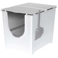 Flip Litter Box with Scoop and Reusable Liner Q420