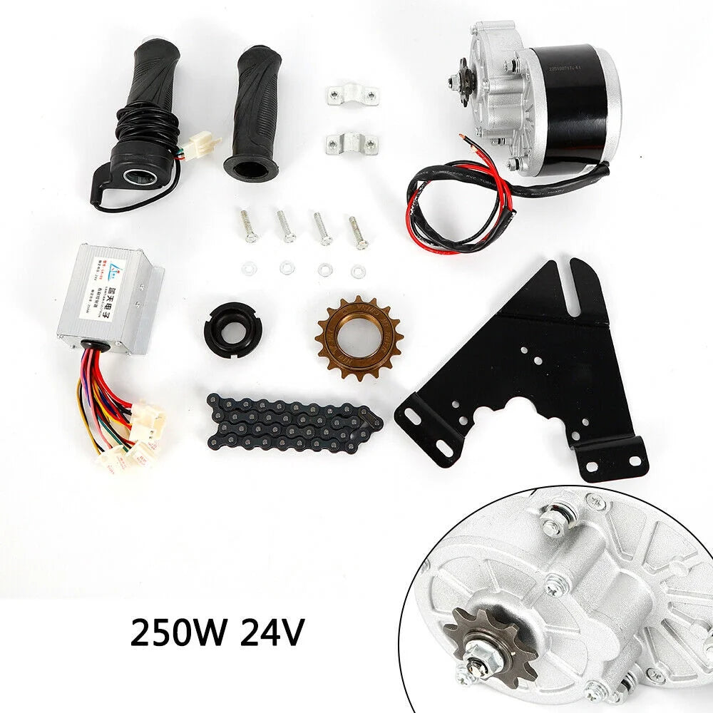 24V 250W Electric Bicycle Conversion Kit with Chain Motor Controller Freewheel B529320