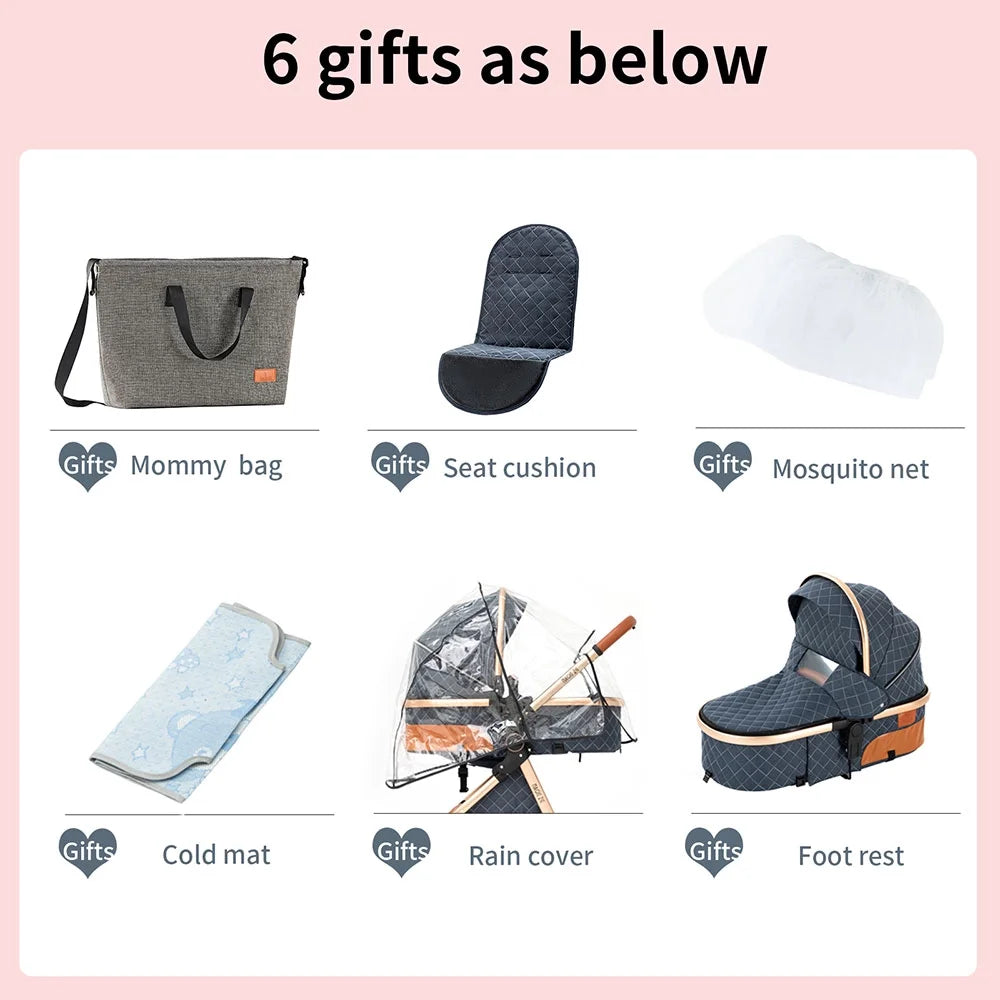 Baby Travel System Stroller with Safety Car Seat and Base Set L910