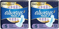 72 Count Unscented Overnight Pads with Wings D74427