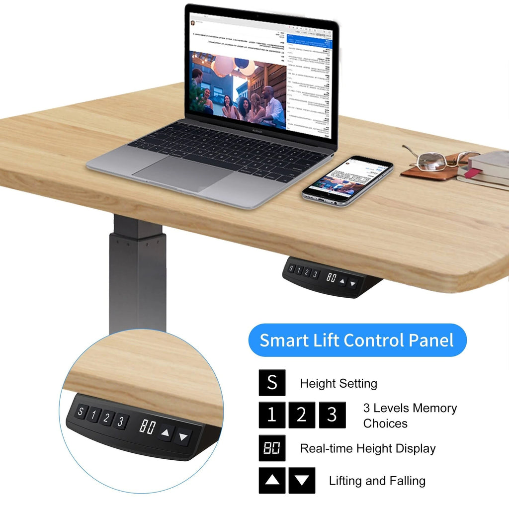 L-Shaped Electric Height Adjustable Standing Desk Z186