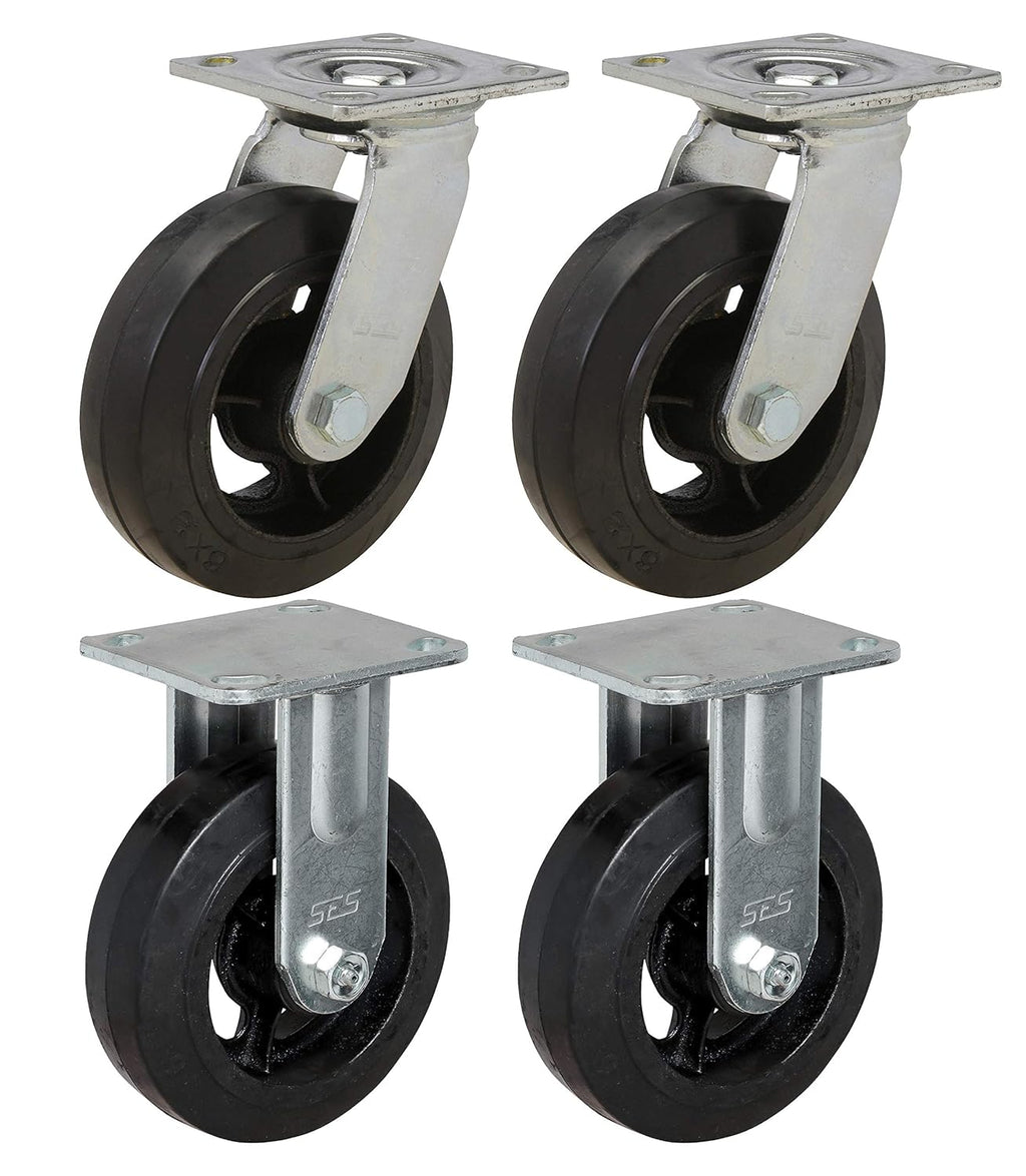 Set of 4 Rubber Casters P65538