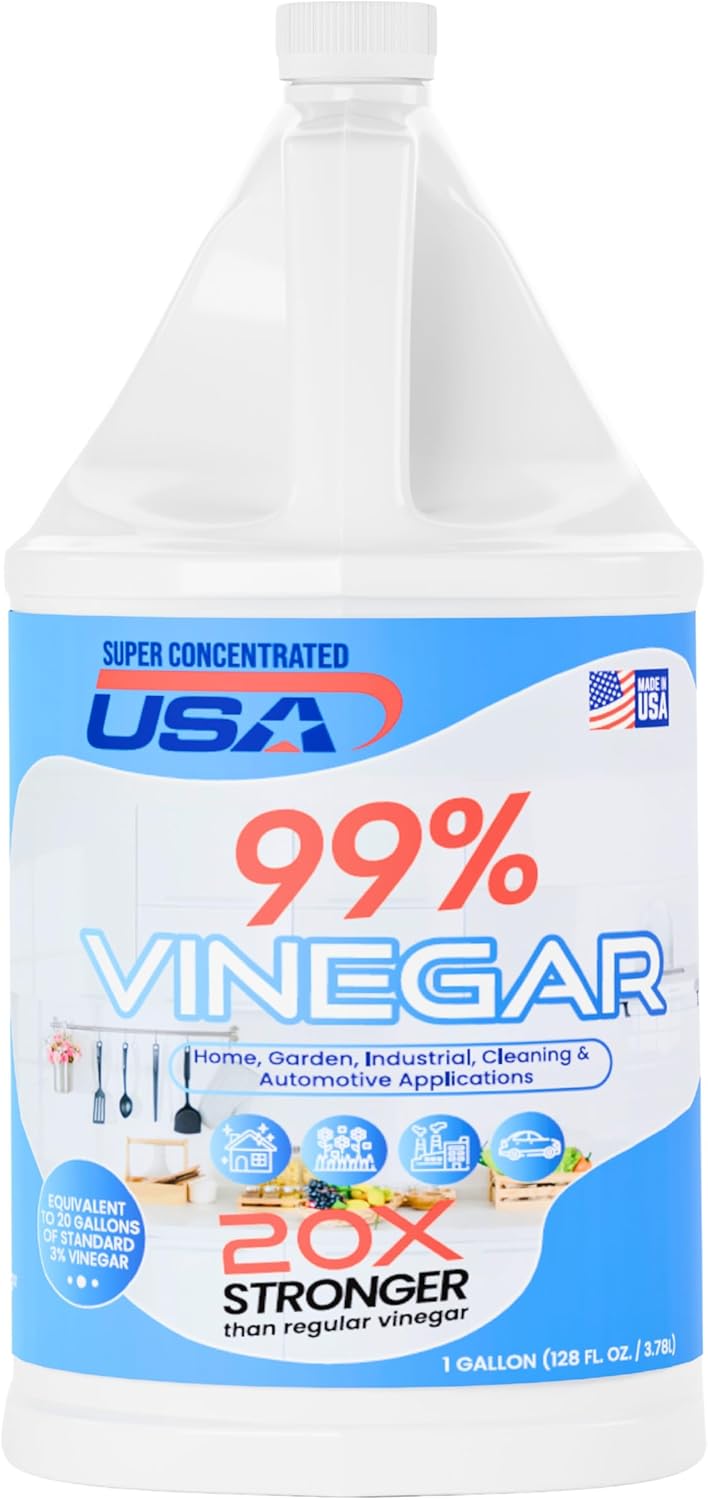 99% Pure Vinegar - 1 Gallon Concentrated Cleaner G409580