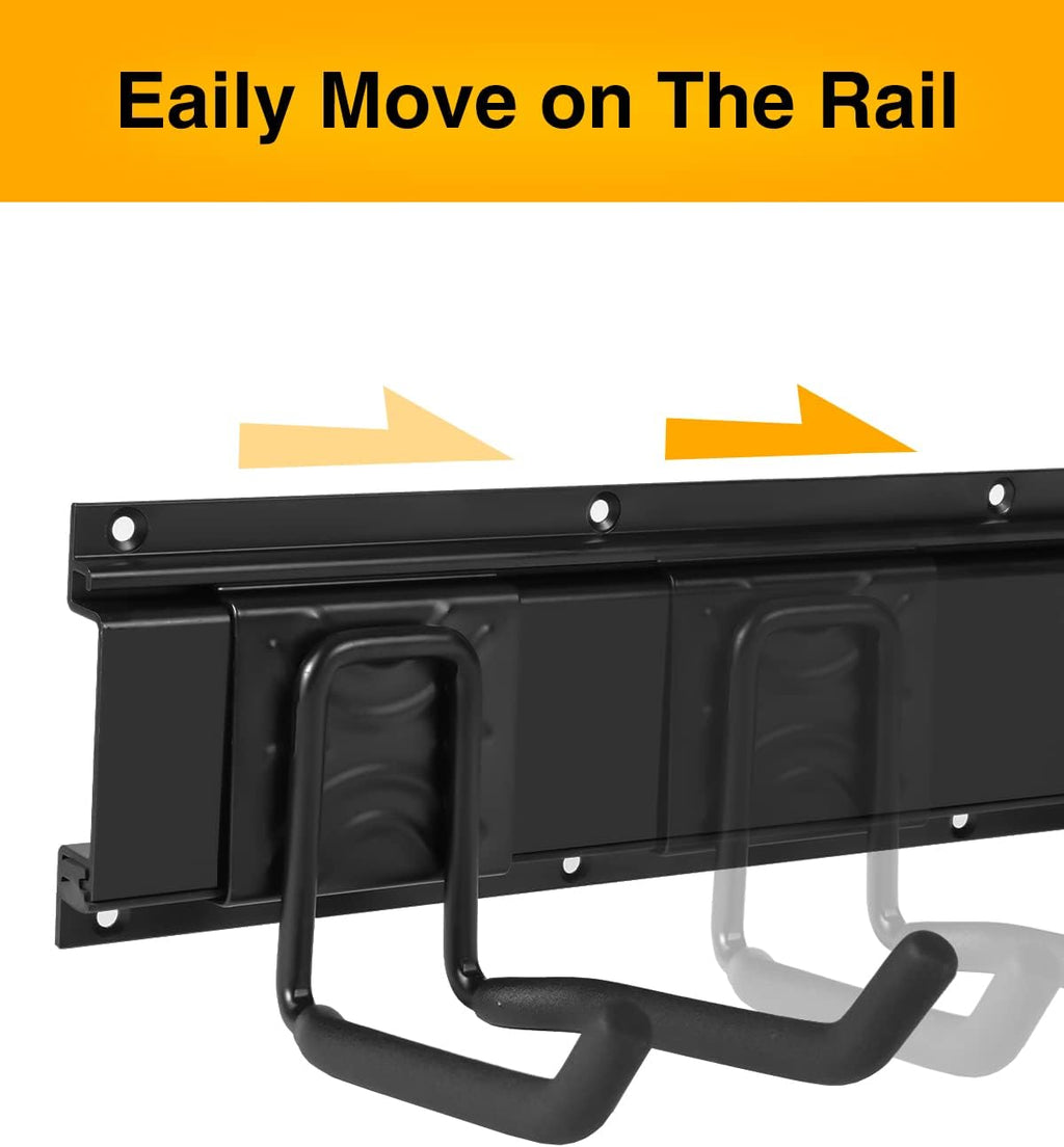 64INCH 4 Rail Aluminum Steel Wall Mount Tool Organizer, Pack of 2 R55788