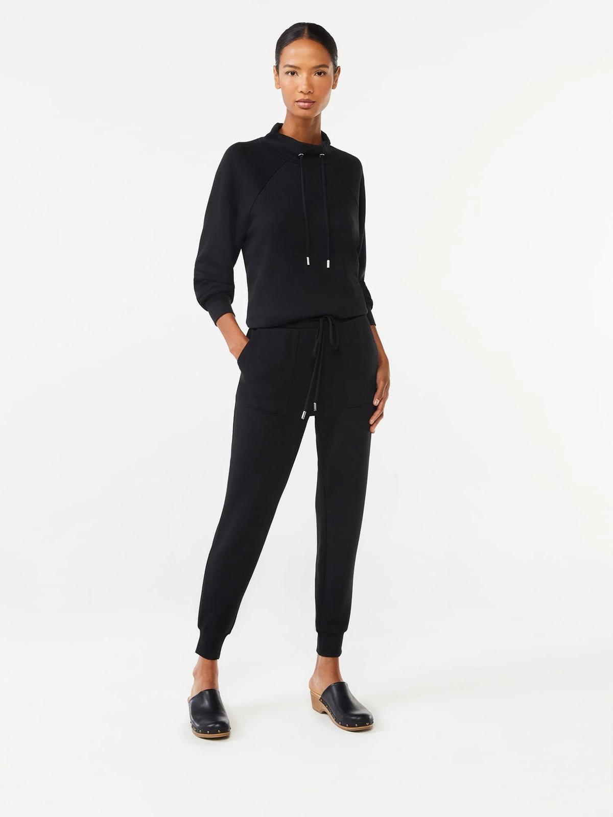 Women's Scuba Knit Funnel Neck Sweatshirt E334514