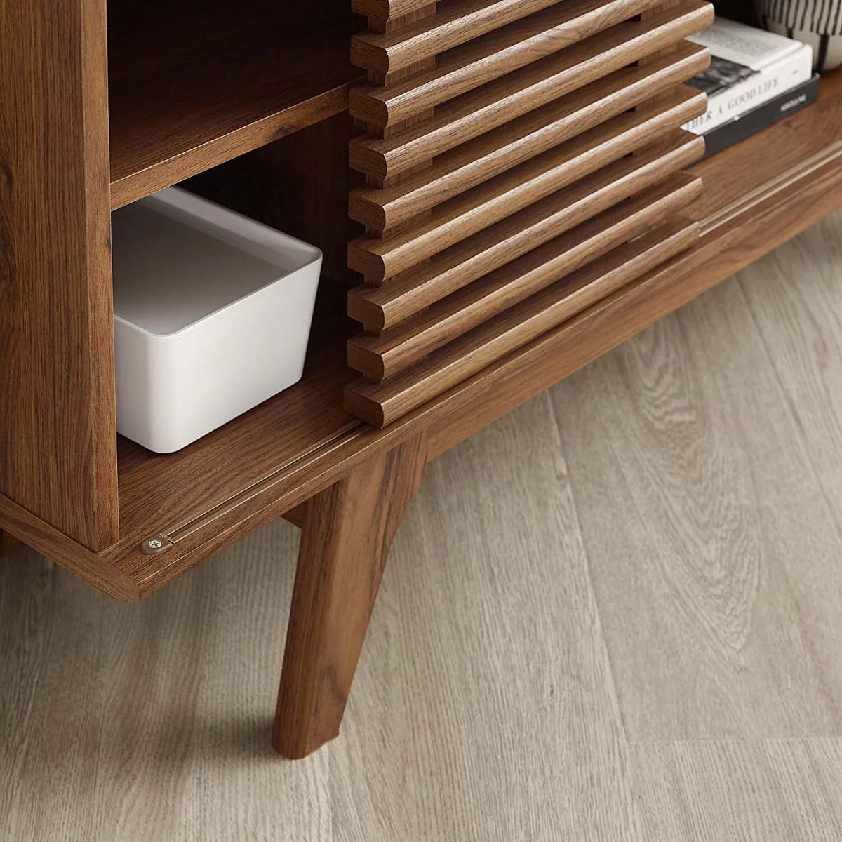 Mid-Century Modern Corner TV Stand V898