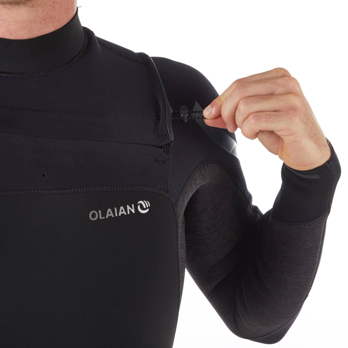 Black 4/3 mm Neoprene Surfing Wetsuit G76582