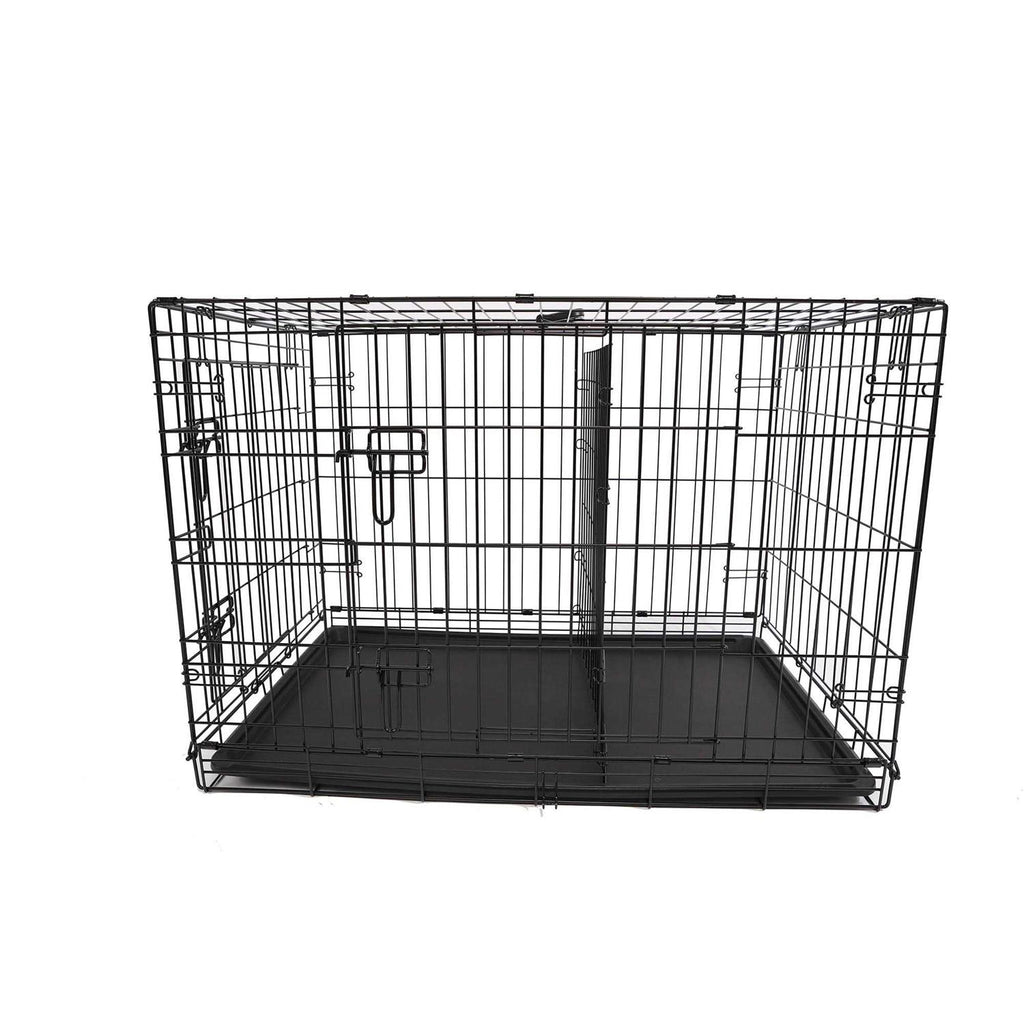 2-Door Folding Dog Crate L354319