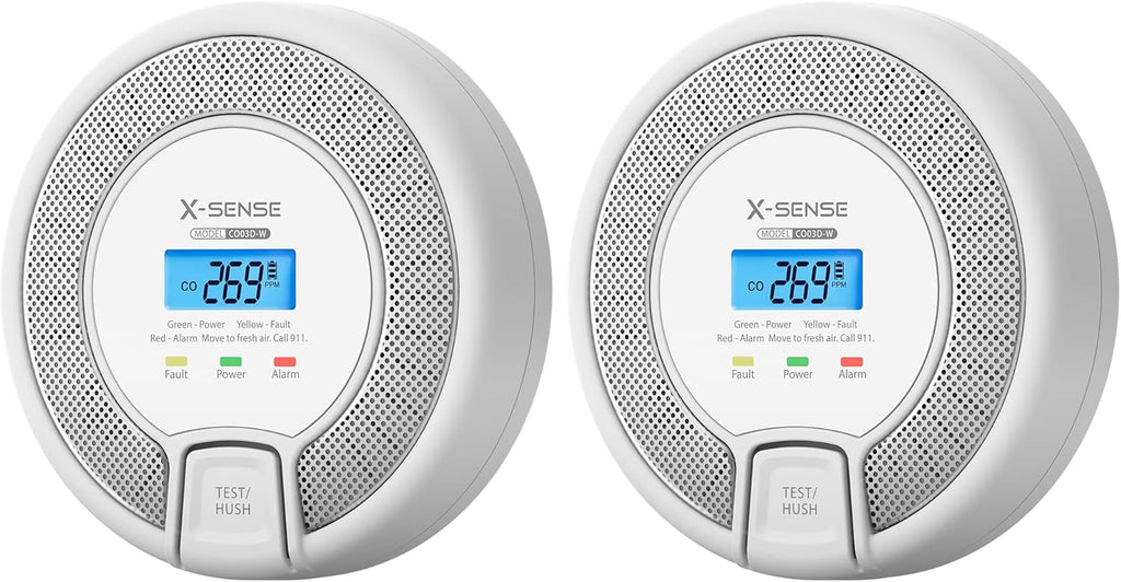 Wireless Interconnected Carbon Monoxide Detector, Pack of 2 H801