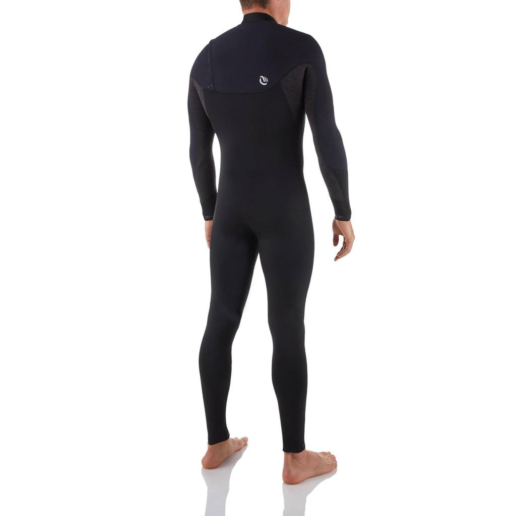 Black 4/3 mm Neoprene Surfing Wetsuit G76582
