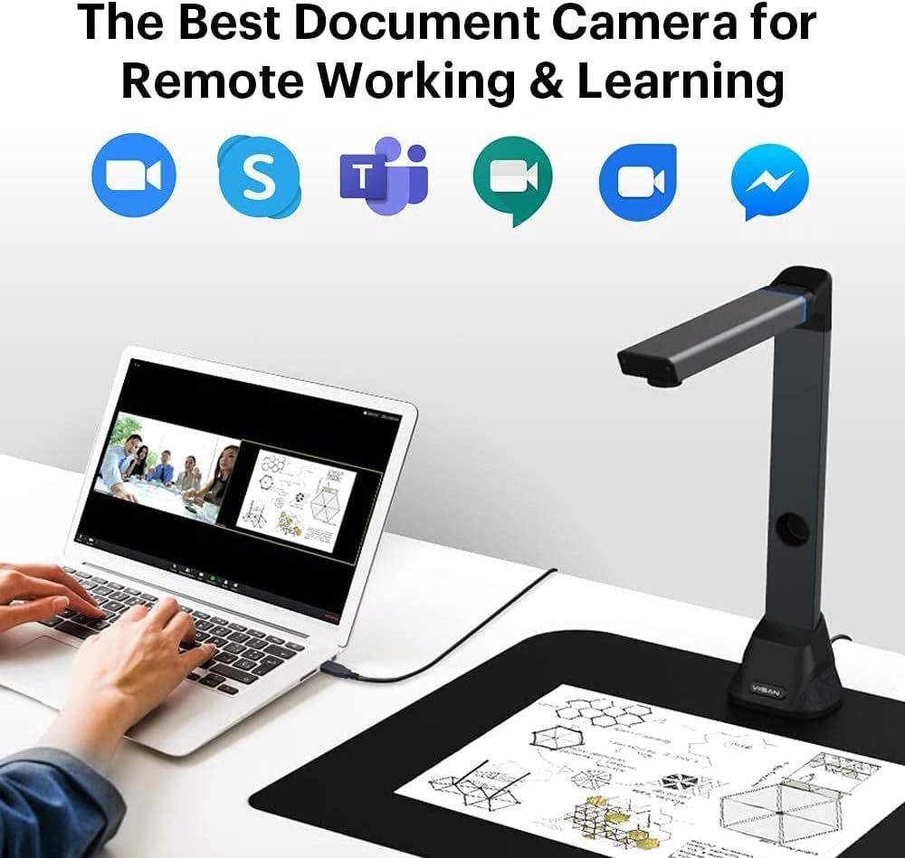A3 Size Foldable Portable HD 16MP Book & Document Camera M558933