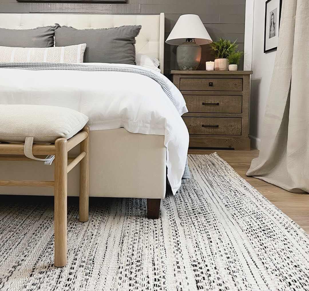 Natural Fiber Wool Area Rug - Black, Cream, Beige - 8'10" x 12' K46258