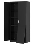 Metal Storage Cabinet with Lock, 4 Adjustable Shelves O4668