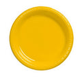 School Bus Yellow Plastic Luncheon Plate K9423
