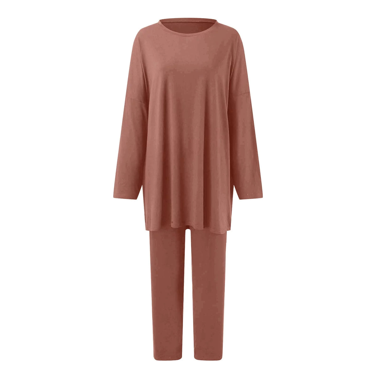 Oversized T Shirt Tops Long Pants 2 Piece Outfit Set E418140