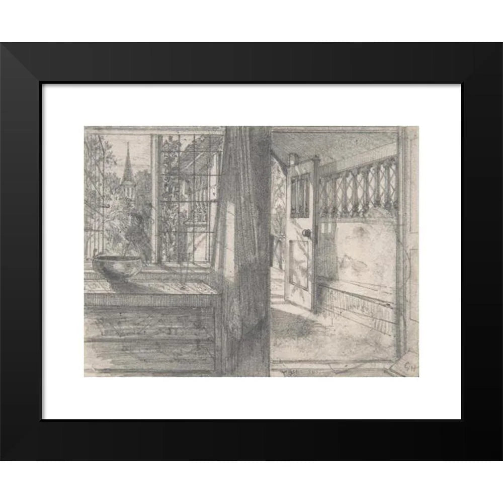 Black Modern Framed Museum Art Print V34767