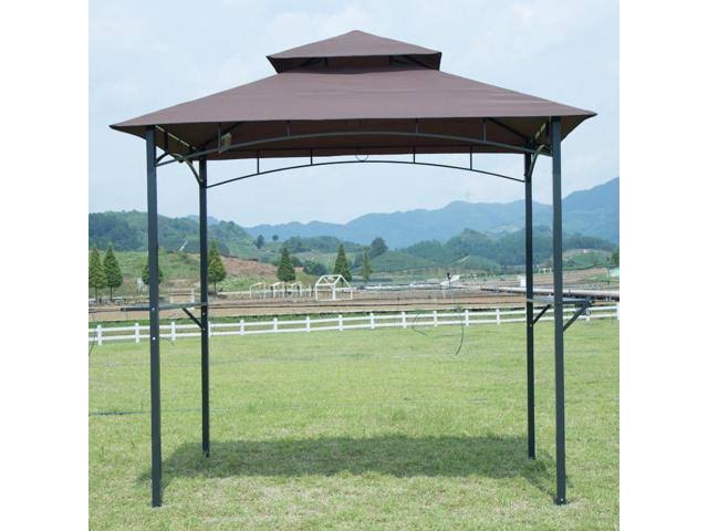 Brown BBQ Grill Gazebo Barbecue Canopy Tent with Air Vent L42303