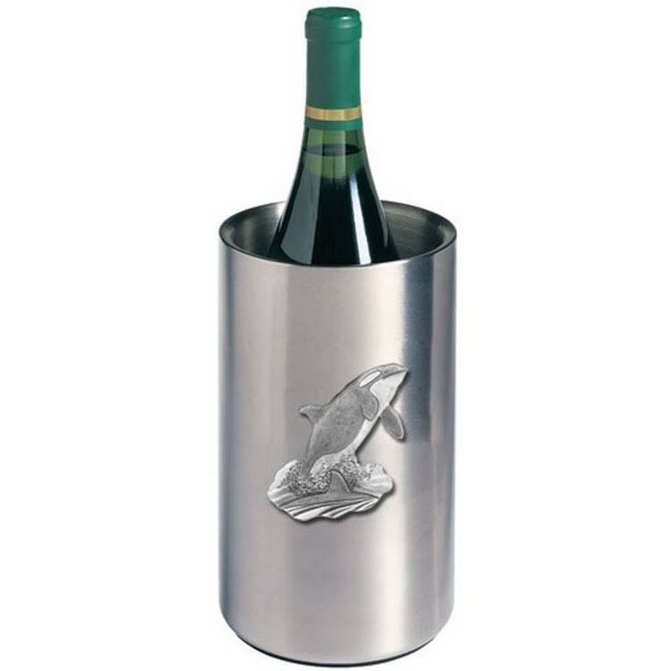 Pewter Orca Wine Chiller G935842