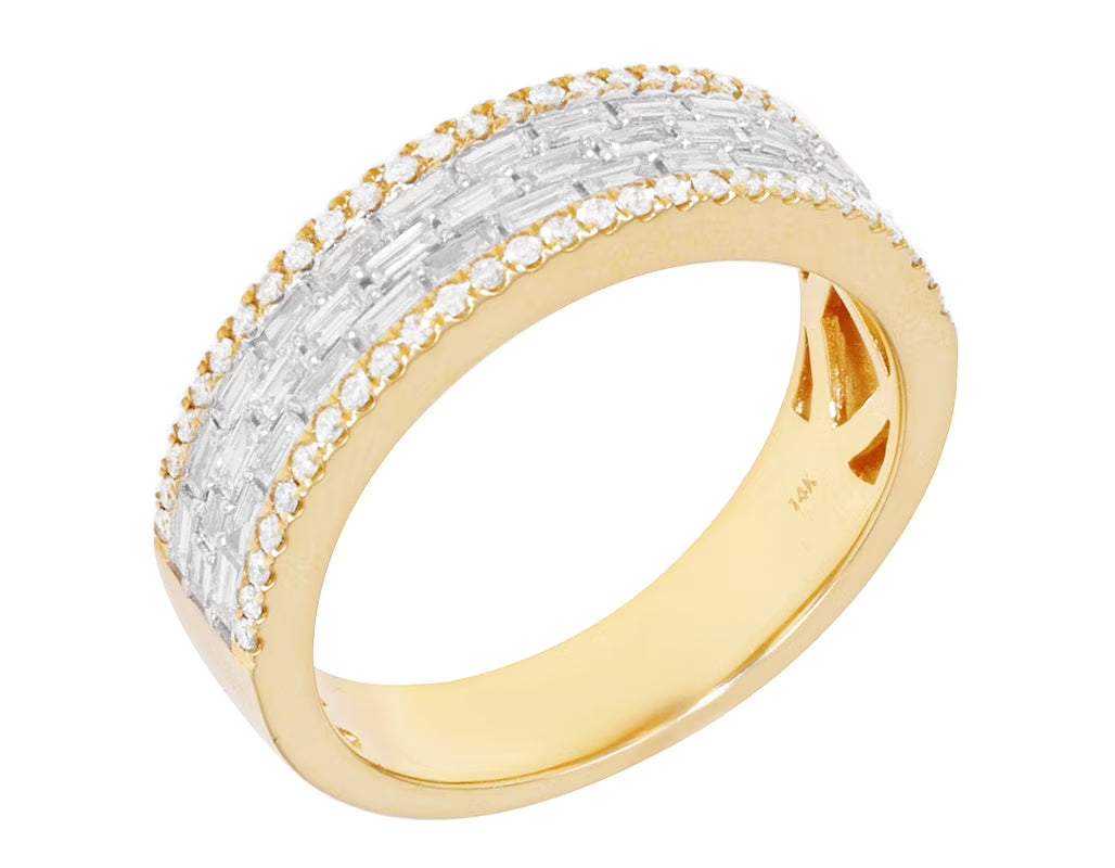 1.2CT Diamond Ring 14k Yellow Gold R70261