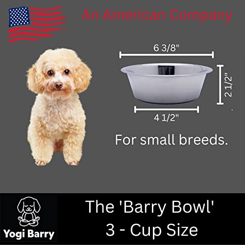 Stainless Steel Dog Bowl Set of 2 with Silicone Non-Skid Base Q58927