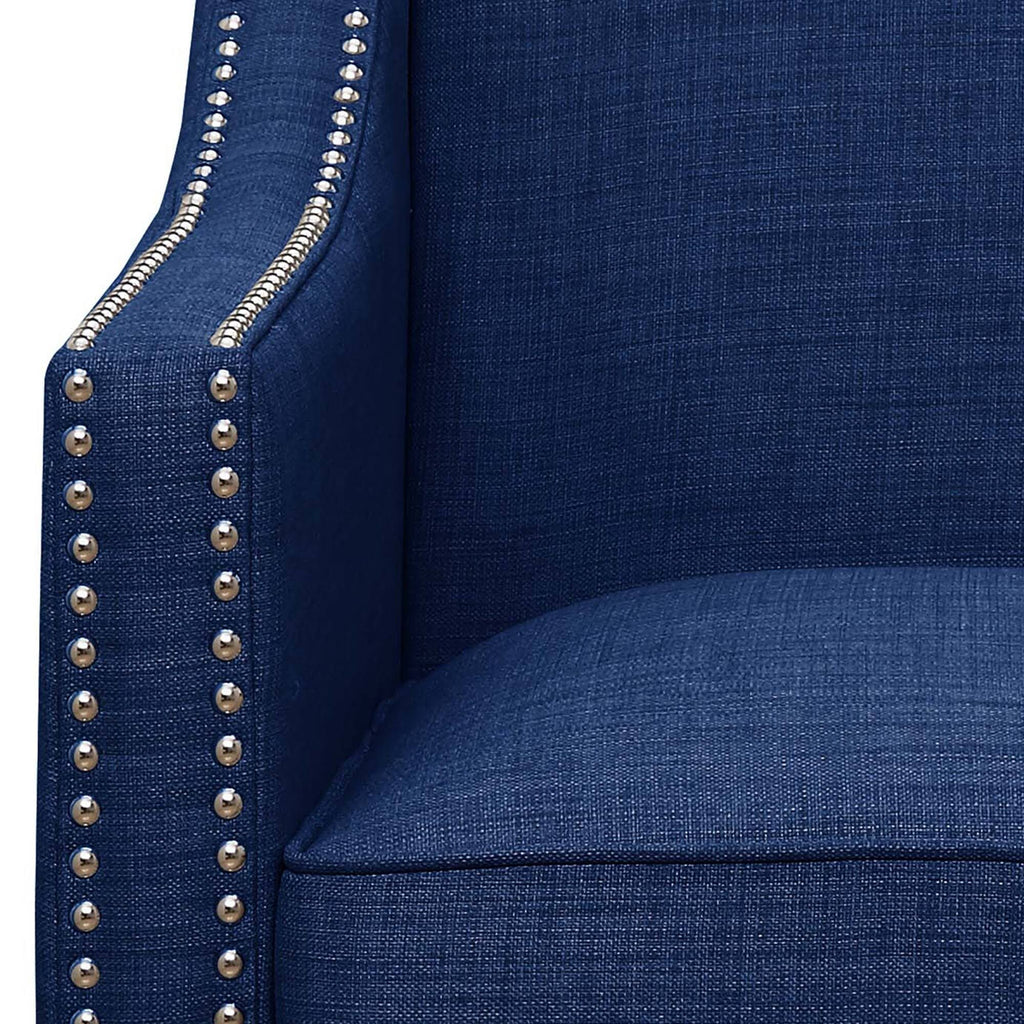 Blue Chair and Ottoman Q5457