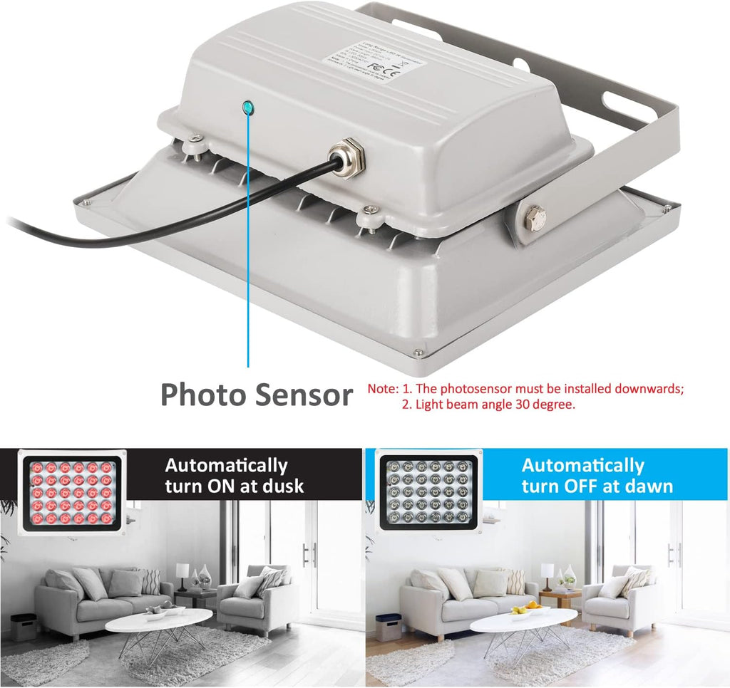 IR Illuminator 850nm 30-LEDs Waterproof Metal Housing L53893