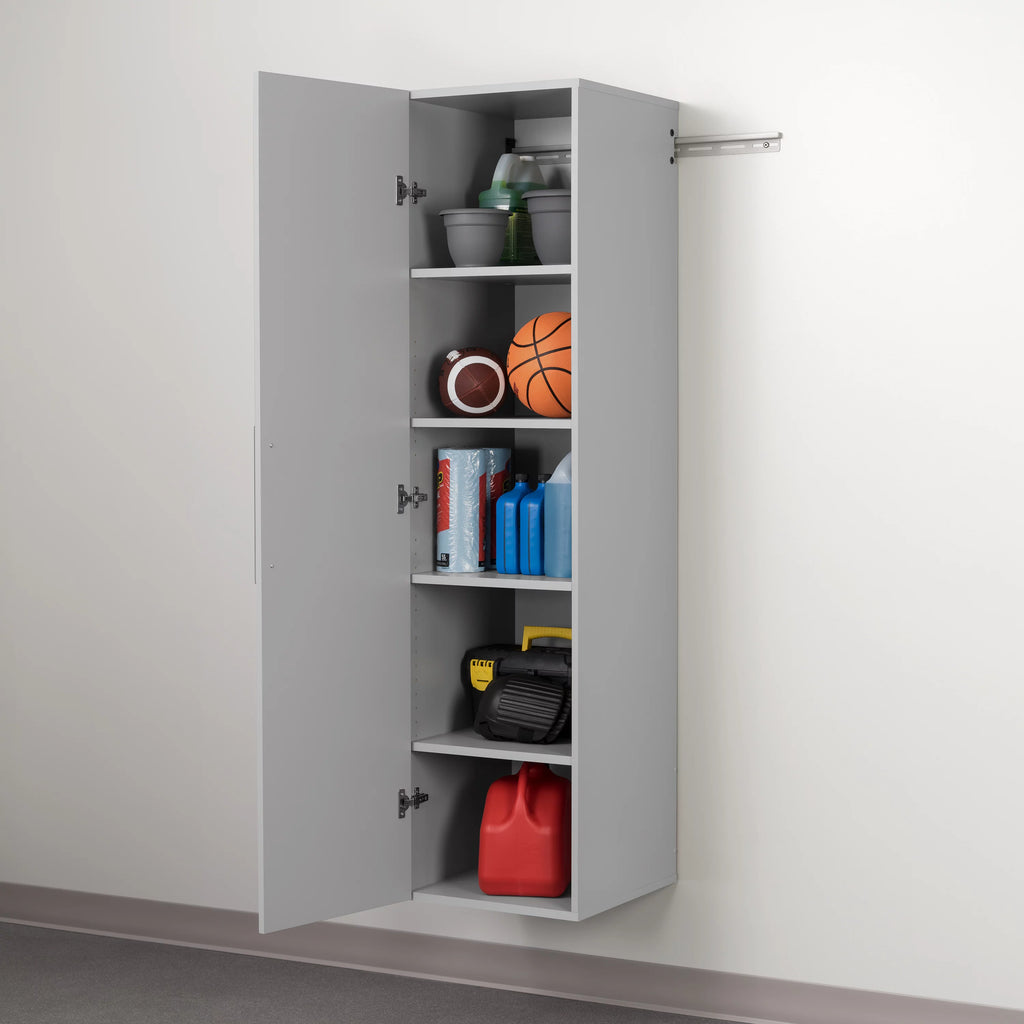 Light Gray Wall Mounted Garage Storage Cabinet X84130