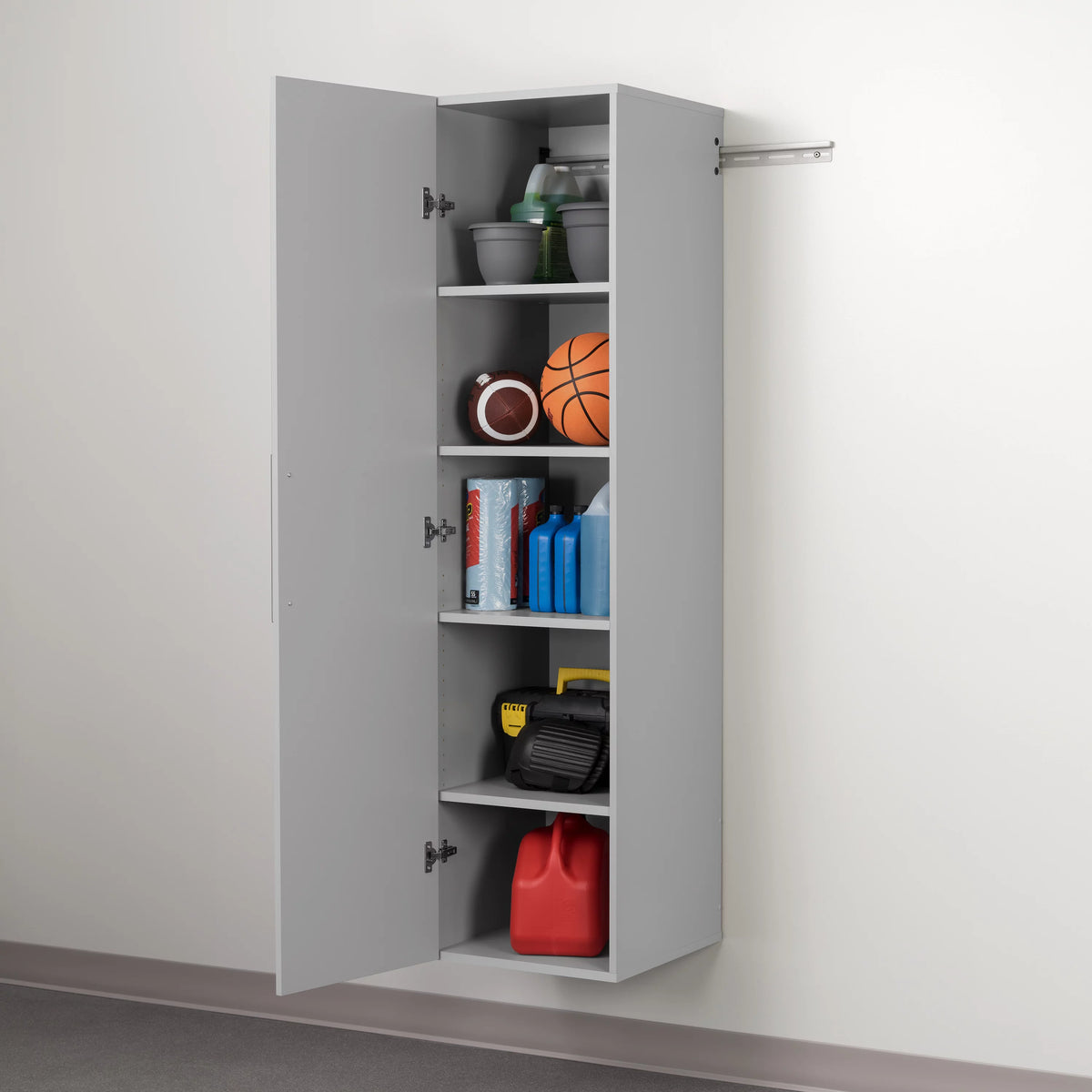 Light Gray Wall Mounted Garage Storage Cabinet X84130