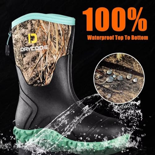 Black 6mm Neoprene Waterproof Insulated Work Boots X3905