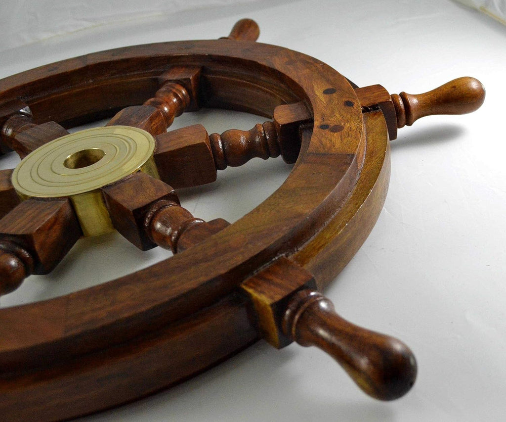 Wooden Ship Wheel 24 inch J28402