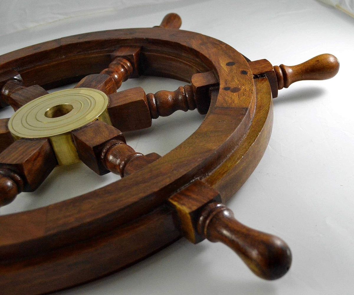 Wooden Ship Wheel 24 inch J28402