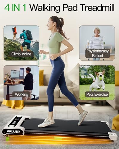 2.5 HP Under Desk Treadmill with Remote Control and LED Display J8482