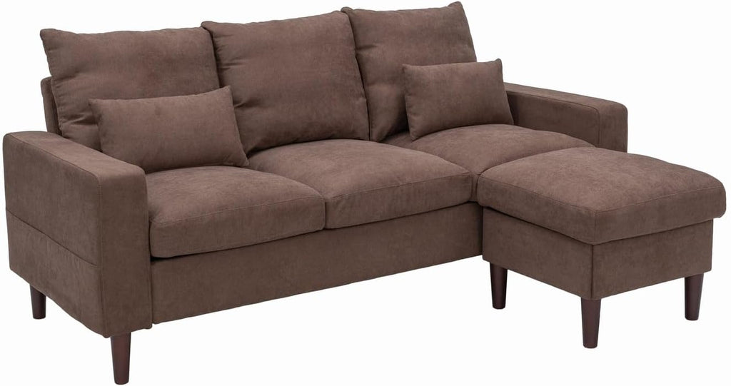 Convertible Sectional L-Shaped Fabric Sofa U5183