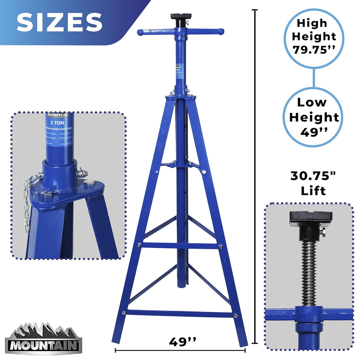 2 Ton Tripod Underhoist Stand Z235682