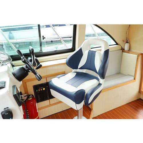Yellowish-Brown/Black Flip Up Boat Bucket Seat Q825499