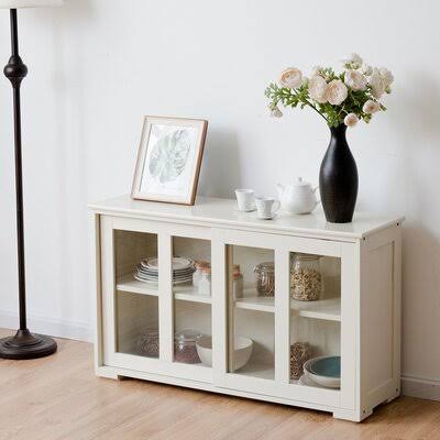 White 42x22 Wide Sideboard M875