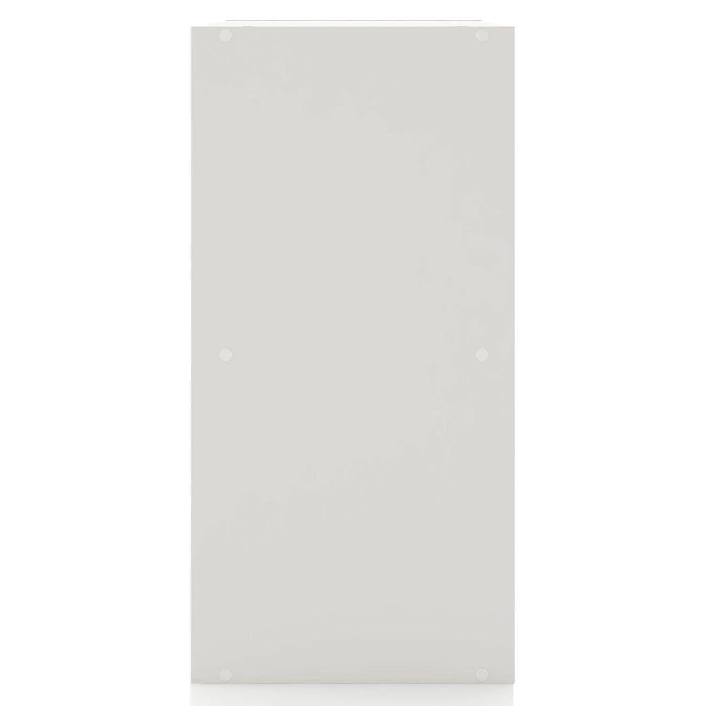 White 2-Tier Wood Bookcase P4462